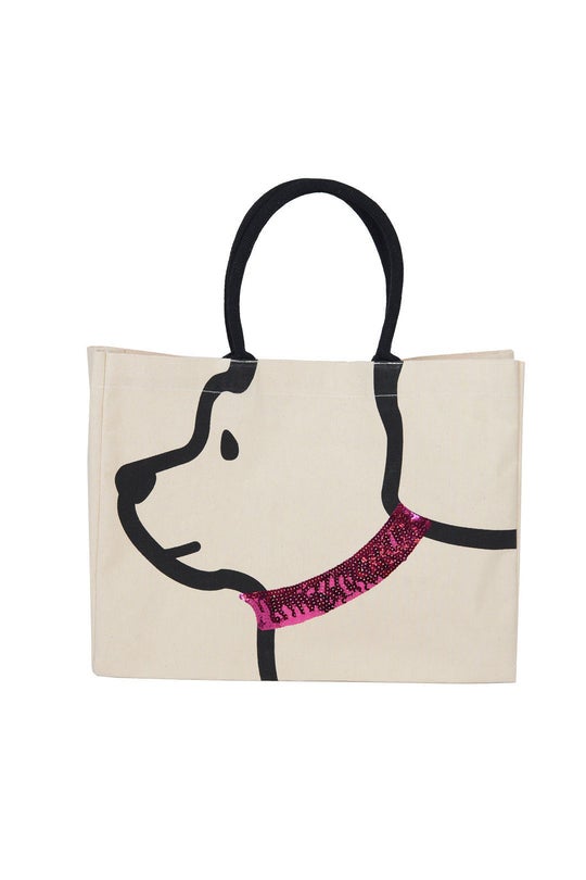 TWO'S COMPANY DOG TOTE BAG | Kiki's Perkins Cove