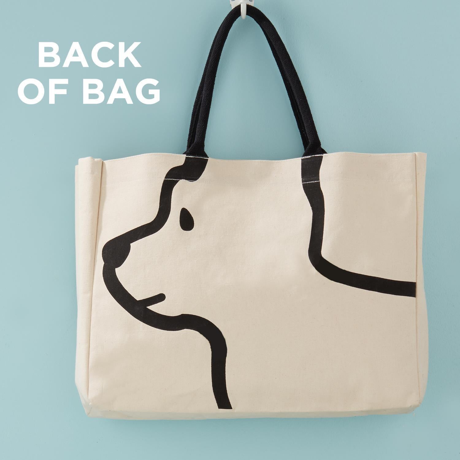 TWO'S COMPANY DOG TOTE BAG | Kiki's Perkins Cove