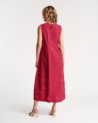FRANCES VALENTINE MIRABELLE MAXI DRESS COTTON POPLIN FUCHSIA | Kiki's  Perkins Cove